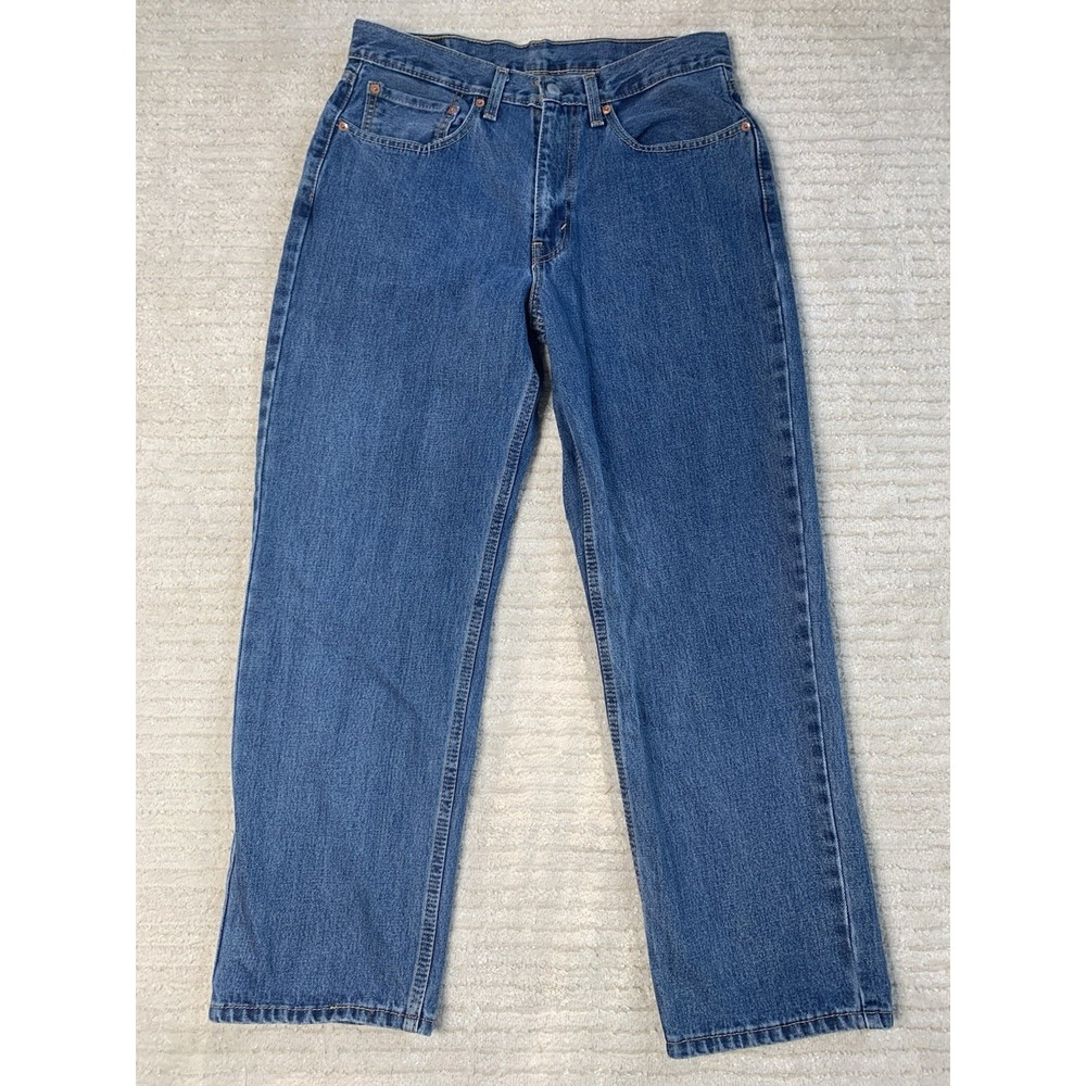 Levis 550 Men's Relaxed Tapered Jeans Vintage Y2K size 34x30 Blue Medium Wash